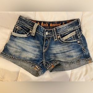Rock Revival Women's Blue Denim Shorts